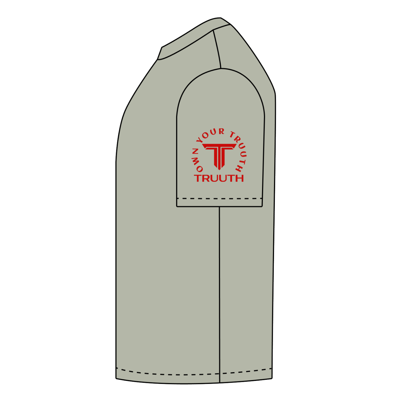 TRUUTH Snow Washed Heavyweight Oversize T-Shirt