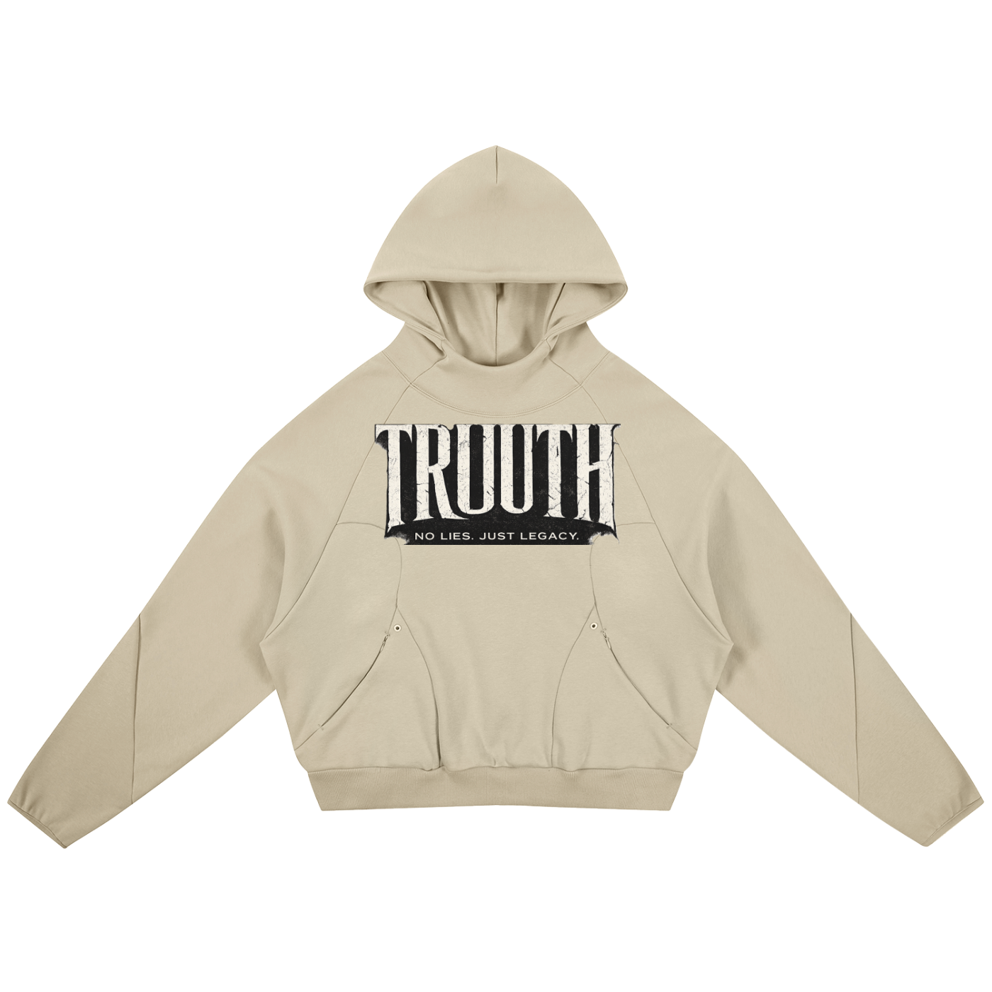 Curved Panel Raglan Hoodie