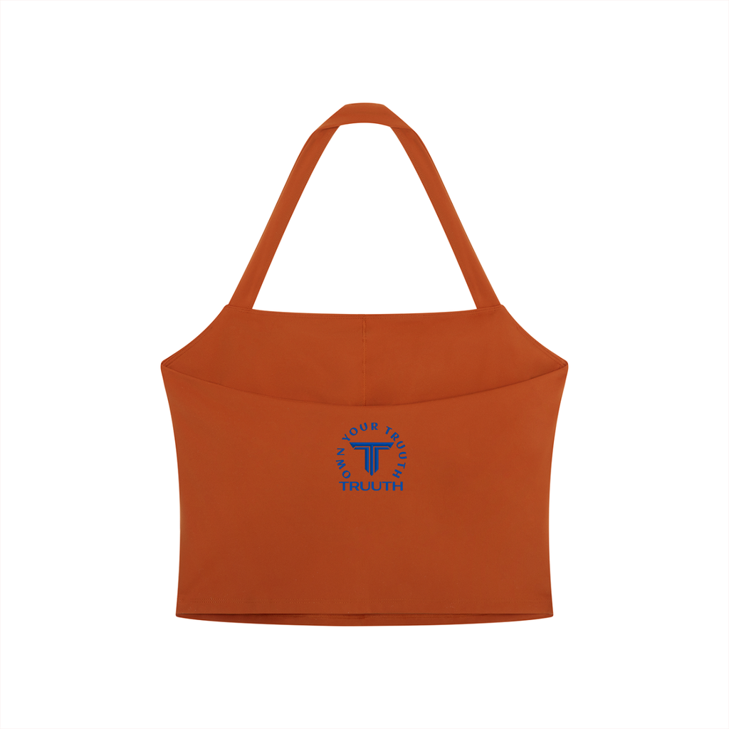 TRUUTH Women's Halter Crop Sports Bra