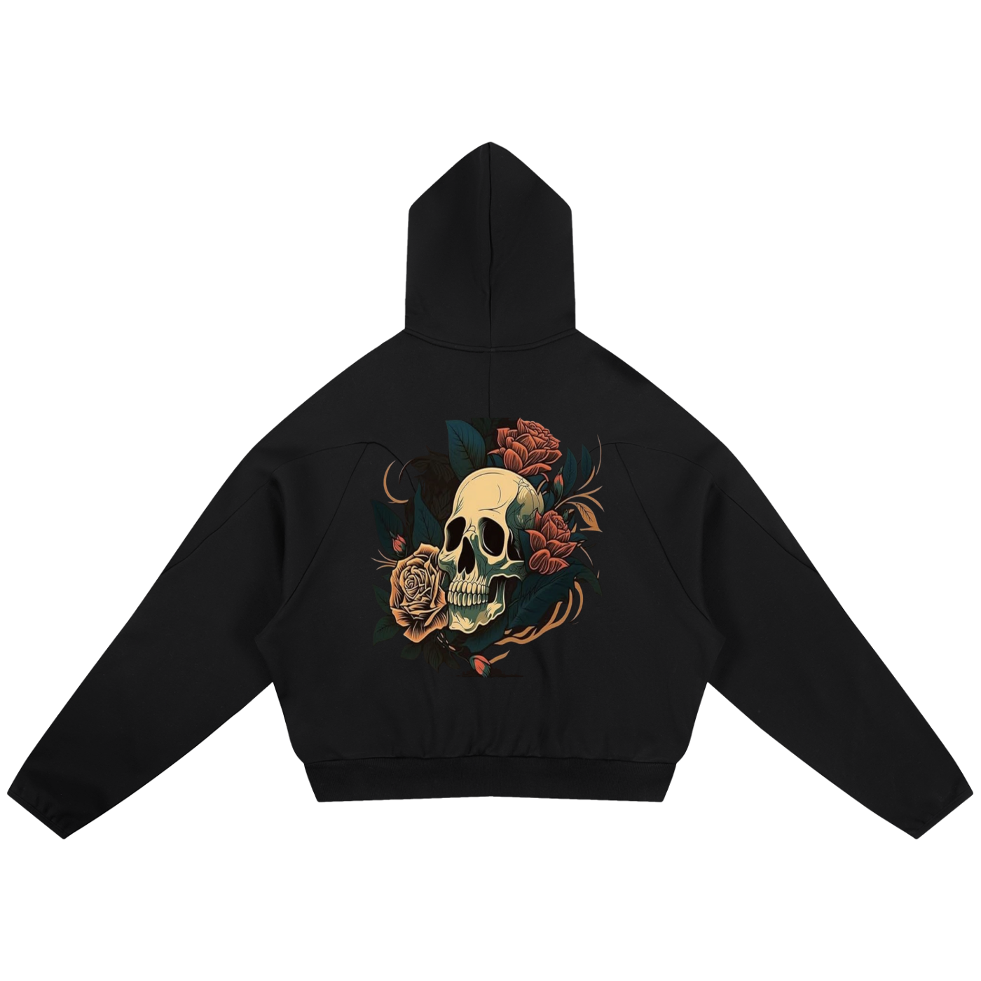 Curved Panel Raglan Hoodie