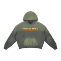 Frayed Sunfade Boxy Fleece Hoodie