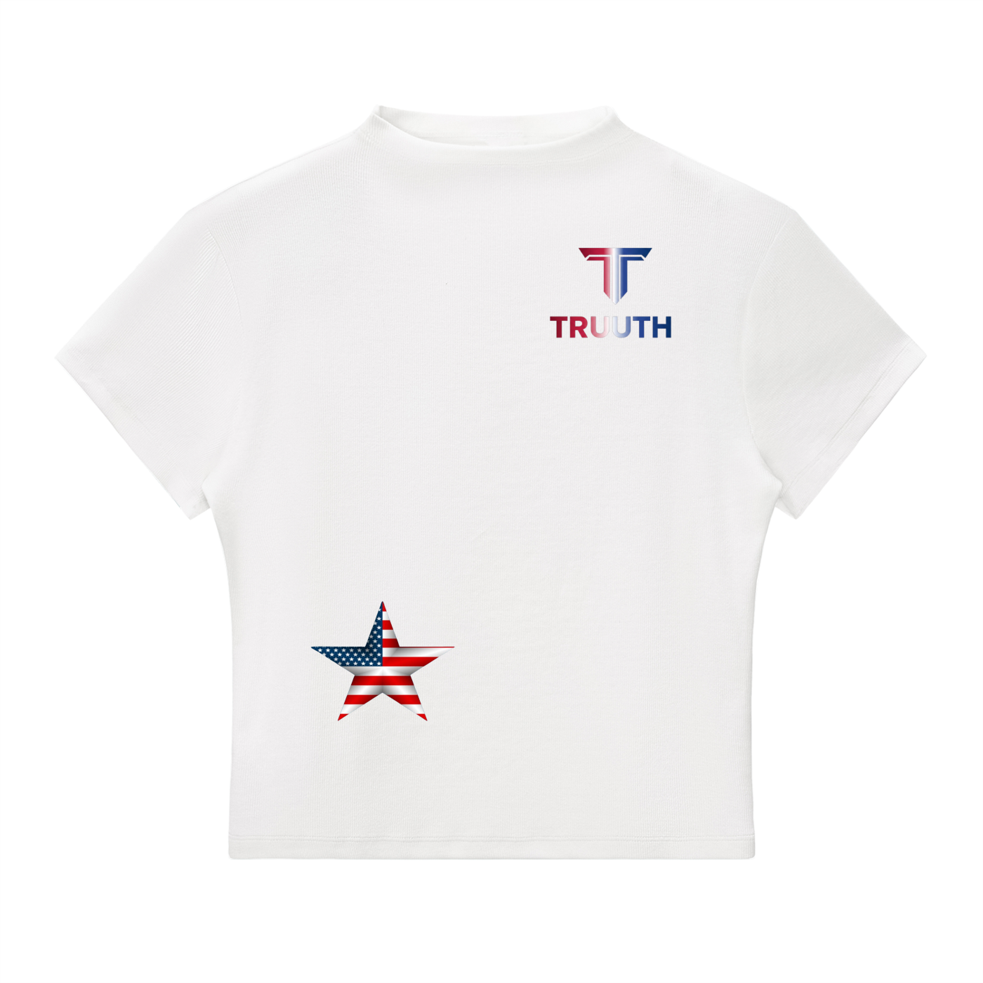 TRUUTH Essential Slim Fit Mock Neck T-Shirt.: