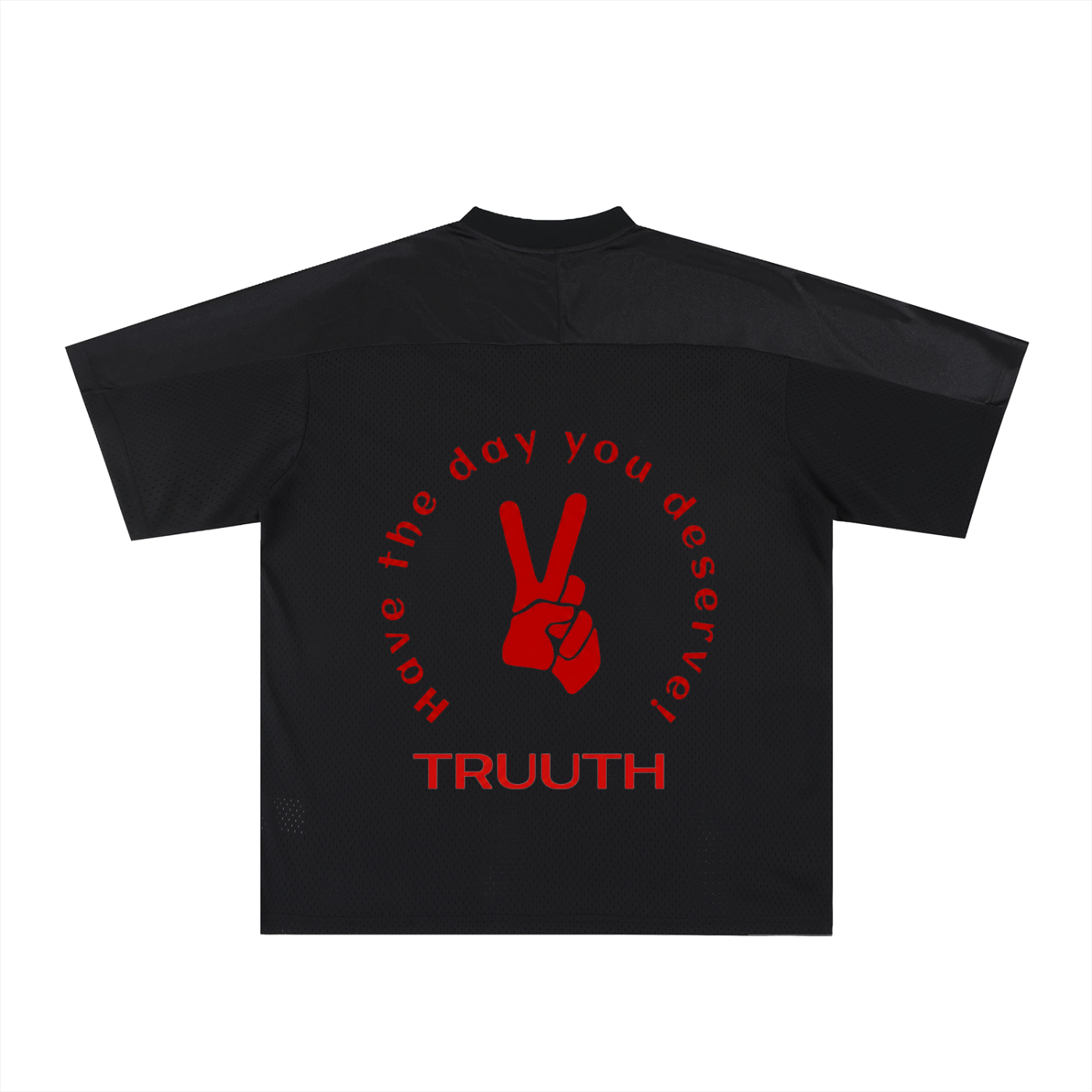 TRUUTH Oversized Mesh V-Neck Soccer Jersey