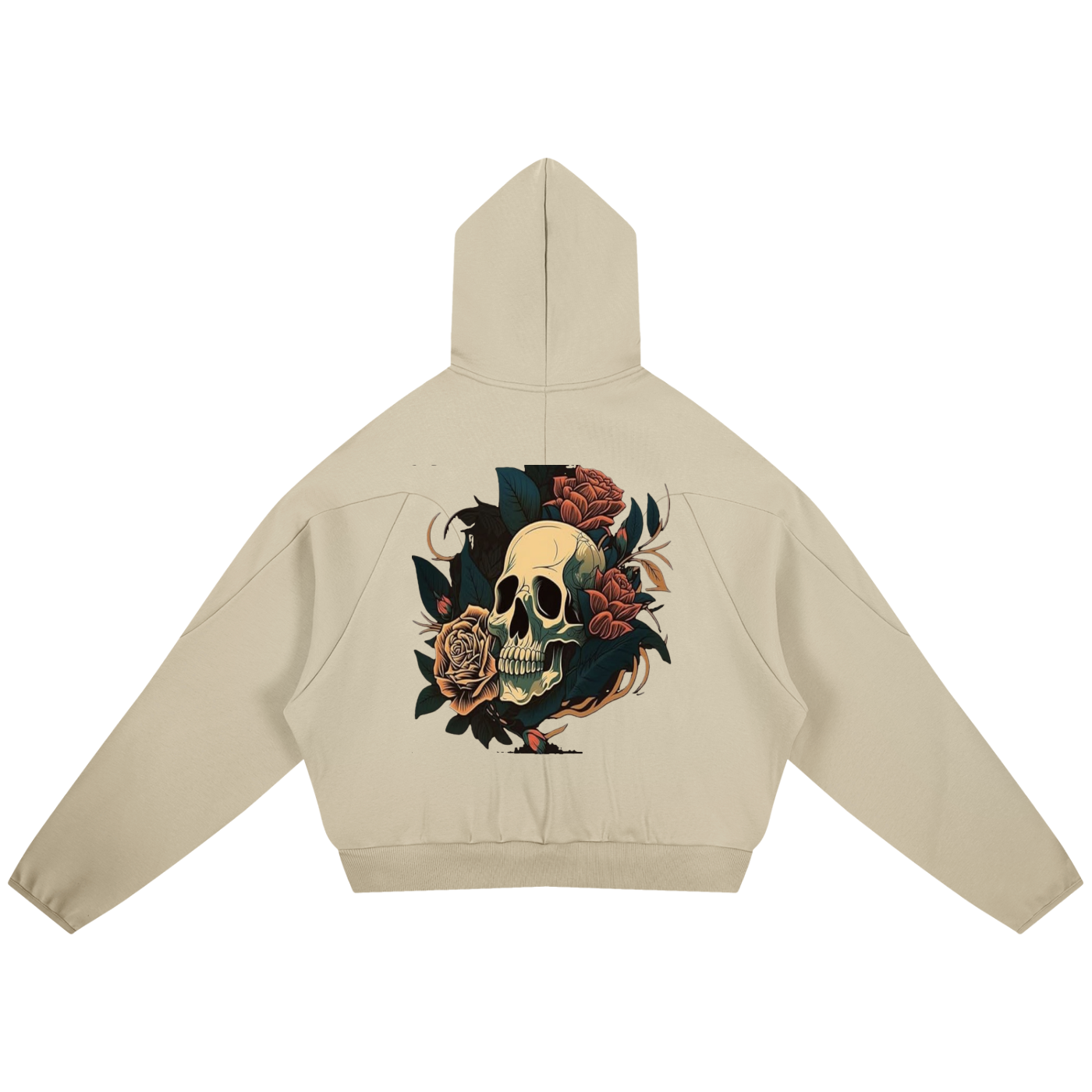 Curved Panel Raglan Hoodie