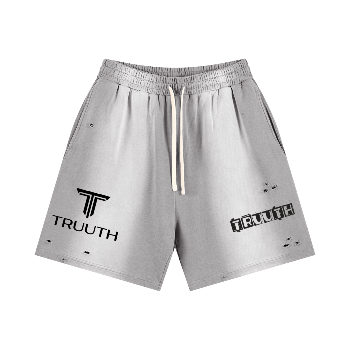 TRUUTH Sun Fade Distressed Shorts