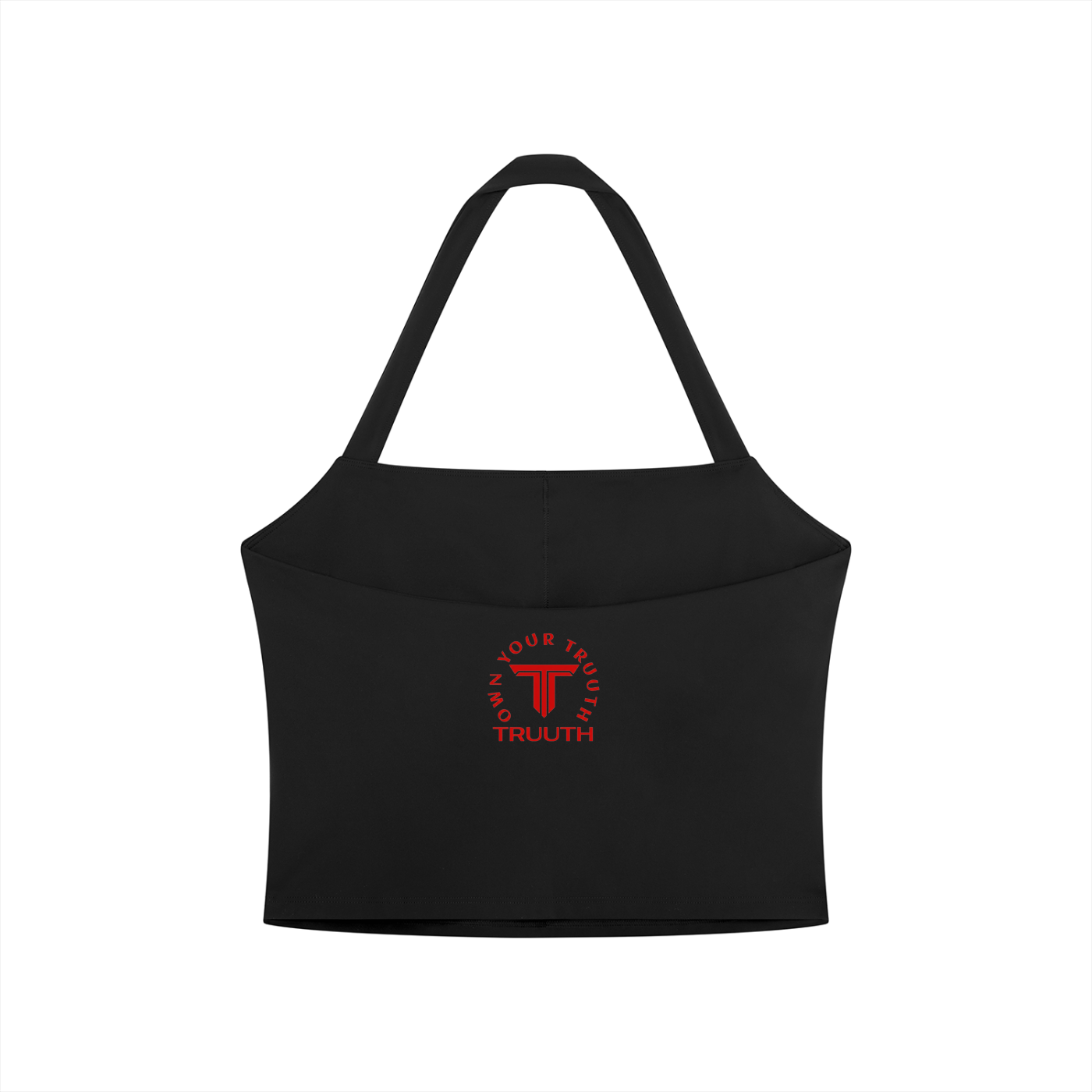 TRUUTH Women's Halter Crop Sports Bra
