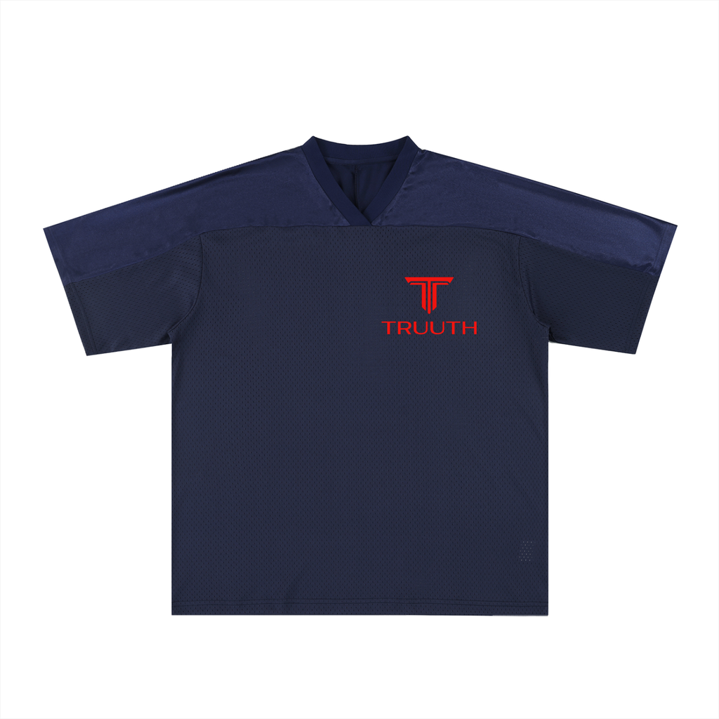 TRUUTH Oversized Mesh V-Neck Soccer Jersey