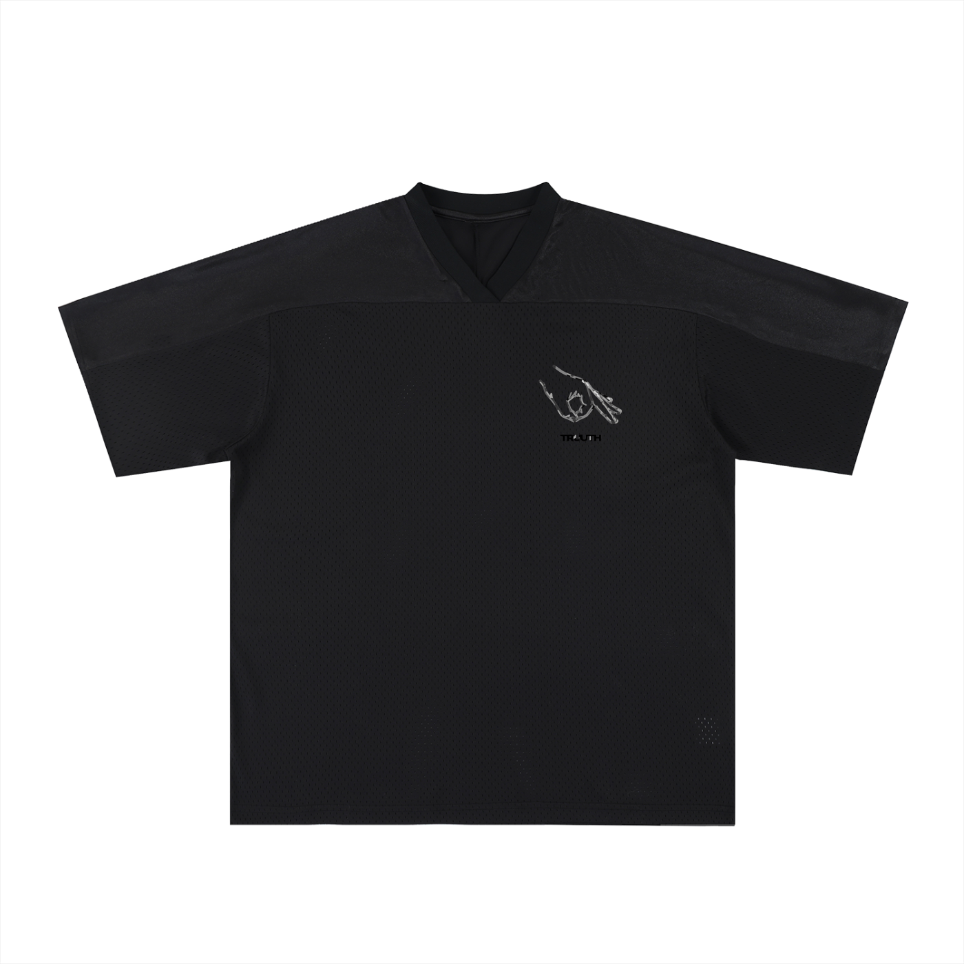 TRUUTH Oversized Mesh V-Neck Soccer Jersey