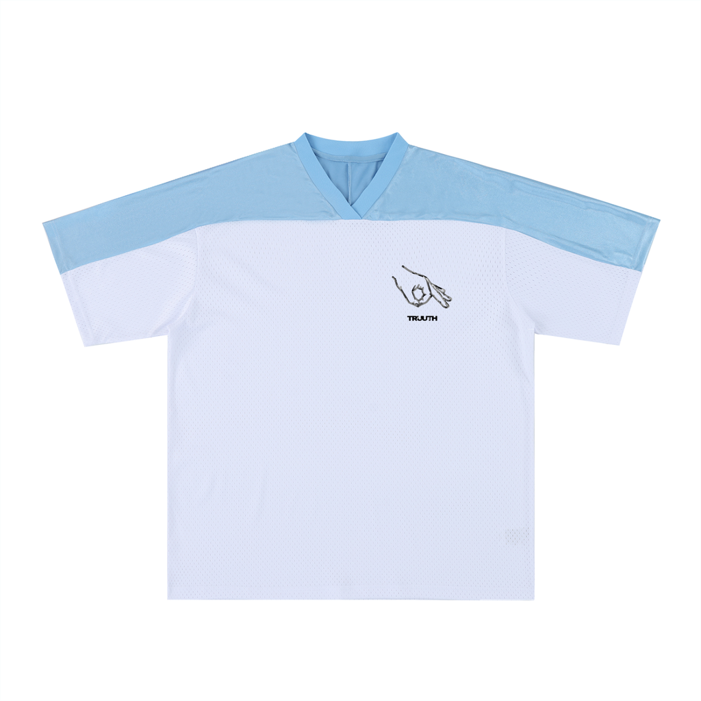 TRUUTH Oversized Mesh V-Neck Soccer Jersey