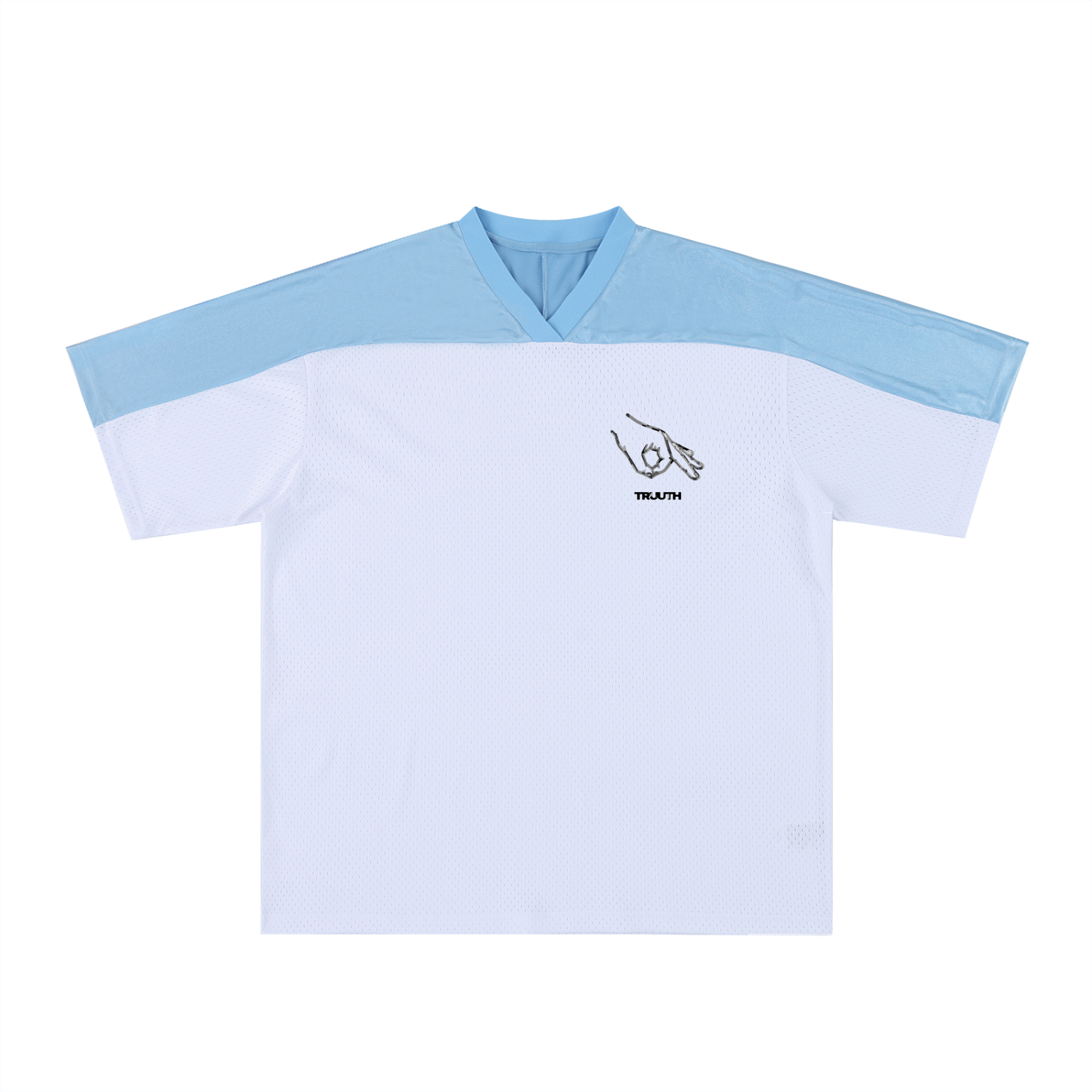 TRUUTH Oversized Mesh V-Neck Soccer Jersey