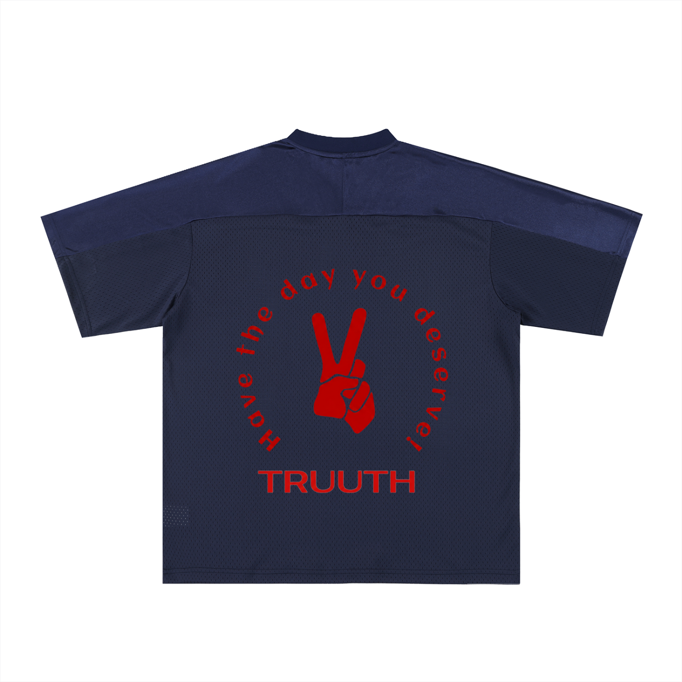 TRUUTH Oversized Mesh V-Neck Soccer Jersey
