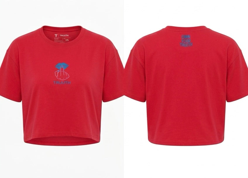 TRUUTH KISS crop top short sleeve