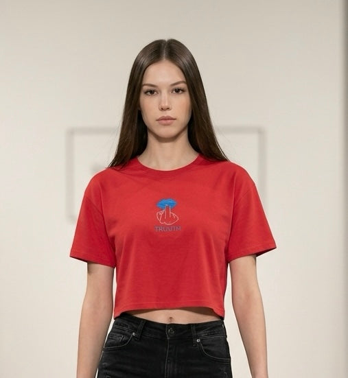 TRUUTH KISS crop top short sleeve