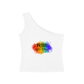 TRUUTH Women's One-Shoulder Crop T-Shirt