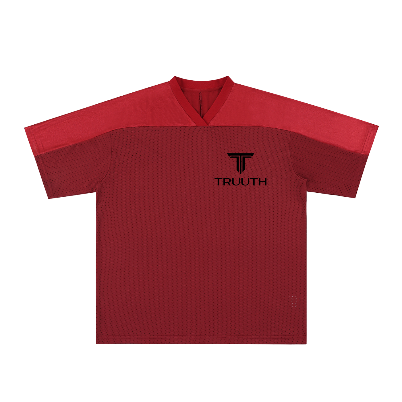 TRUUTH Oversized Mesh V-Neck Soccer Jersey