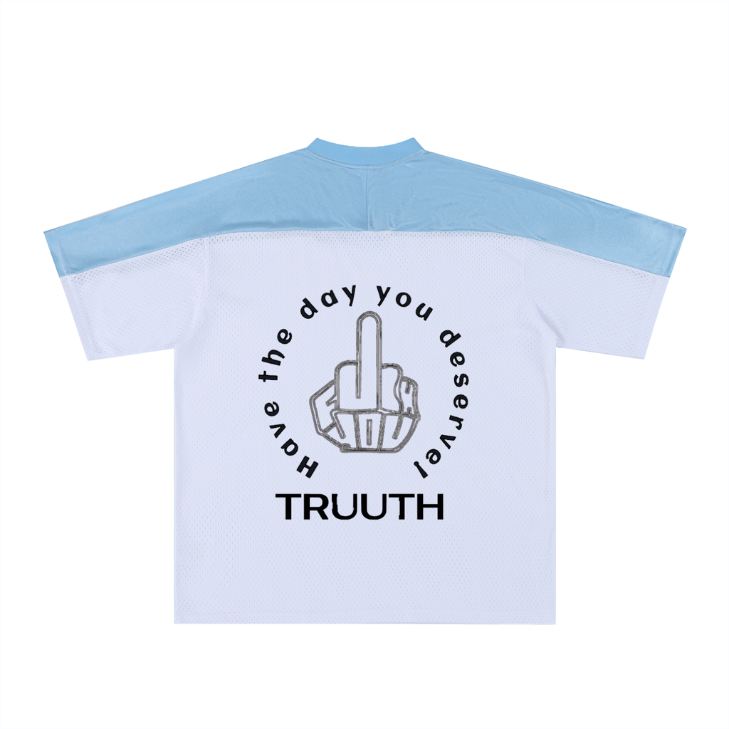 TRUUTH Oversized Mesh V-Neck Soccer Jersey