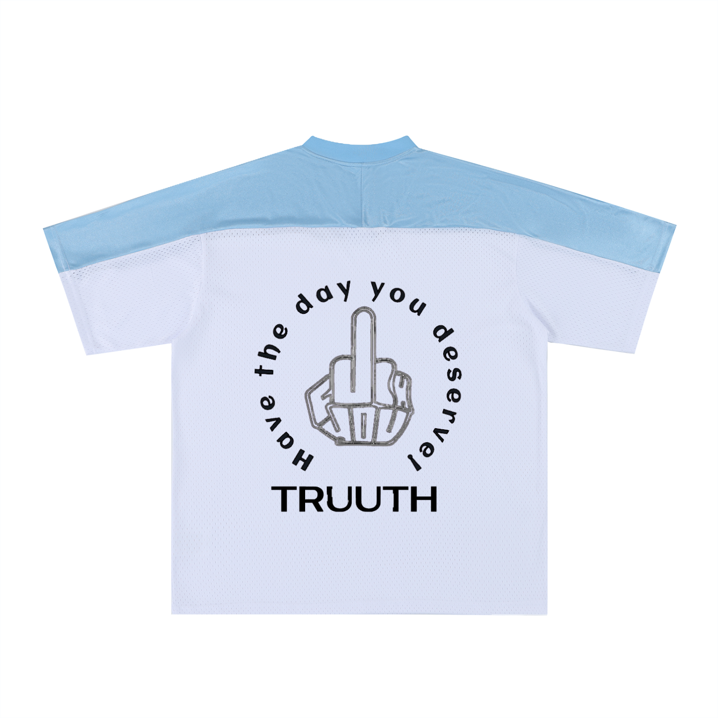 TRUUTH Oversized Mesh V-Neck Soccer Jersey