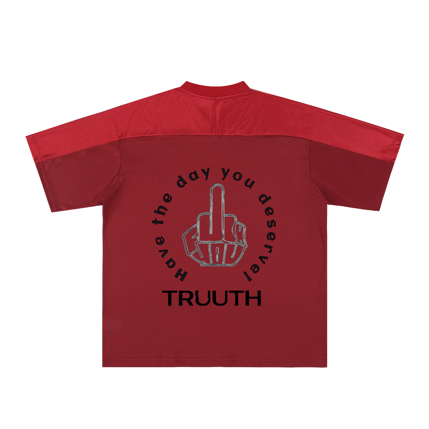 TRUUTH Oversized Mesh V-Neck Soccer Jersey